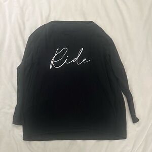Black Spin Class Lululemon Long Sleeve